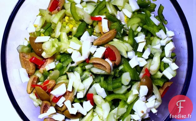 Salade De Chou-Fleur Aux Olives Vertes Et Câpres