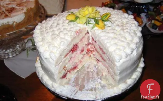 Gâteau Blanc en couches de Printemps Diabétique