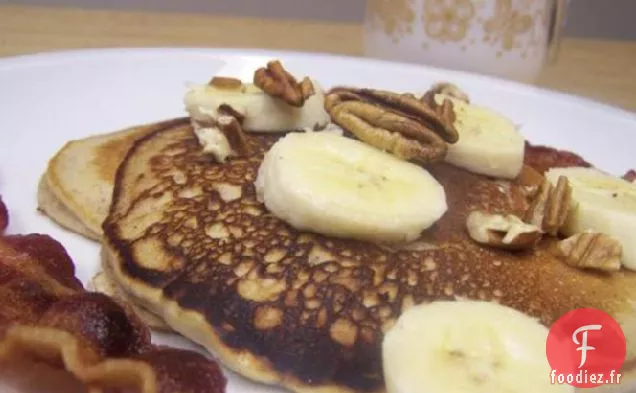 Crêpes au Babeurre à la Banane Et aux Noix de Pécan