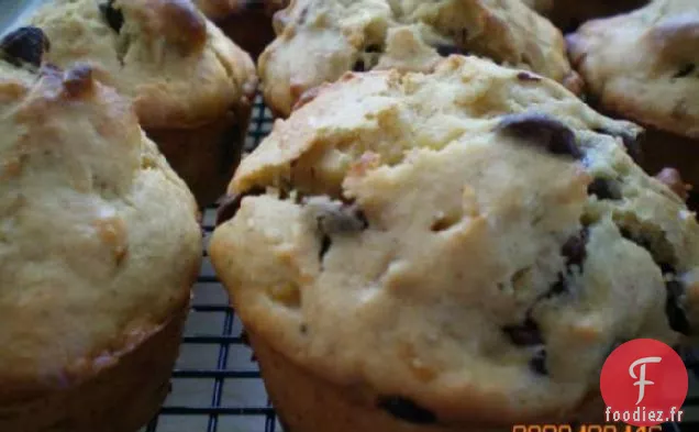 Muffins aux Pépites de Chocolat à la Banane