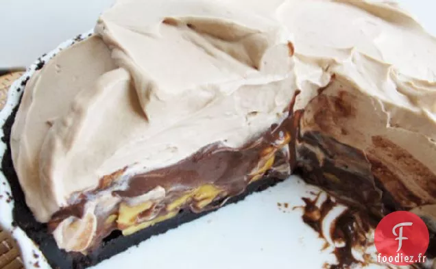 Tarte à la Crème au Chocolat au Malt et à la Banane