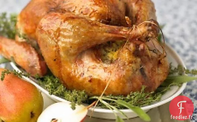 Dinde Rôtie Au Beurre Aux Herbes