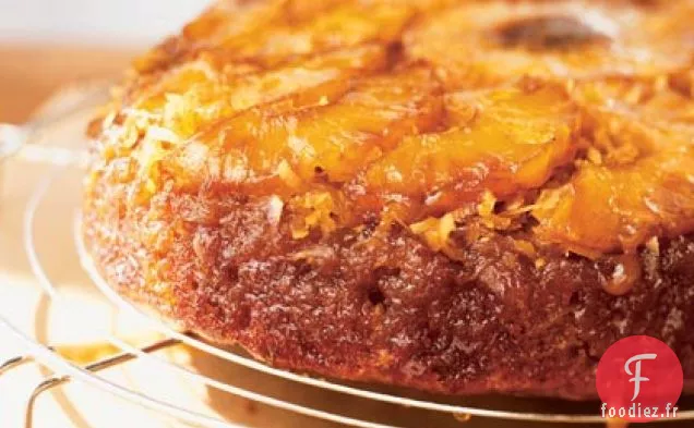 Gâteau à l'envers Ananas -Noix de Coco-Banane