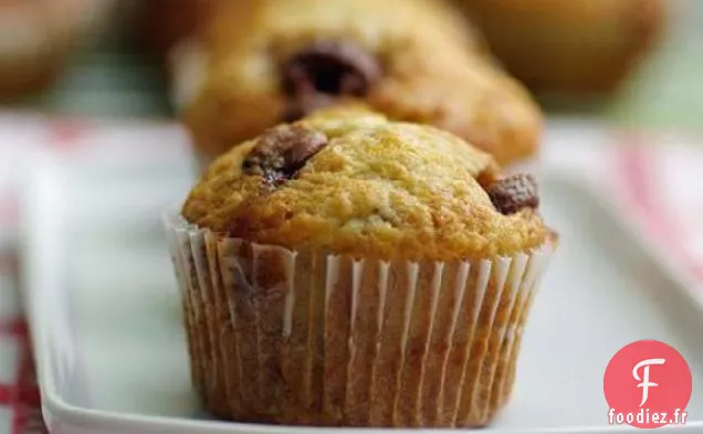 Muffins aux Pépites de Chocolat à la Banane