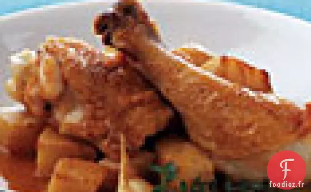 Poulet Braisé à la Racine de Céleri et à l'Ail
