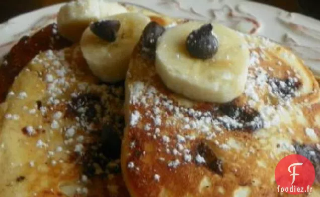 Crêpes Rapides à la Banane et aux Pépites de Chocolat
