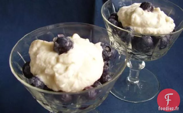 Myrtilles À La Sauce À La Banane