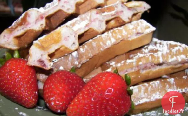 Gaufres aux Framboises et aux Pacanes