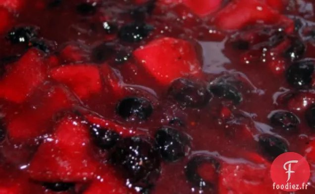 Garniture de Baies Chaudes pour la Crème Glacée