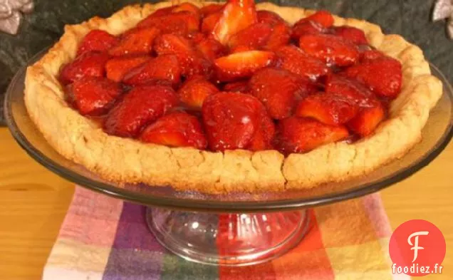Tarte aux Fraises Glacées