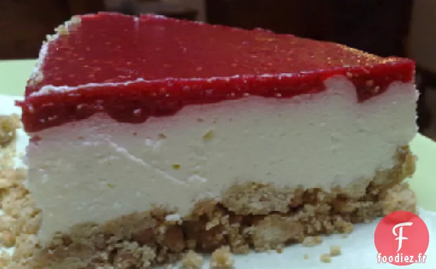 Gâteau au Fromage aux Framboises Végétalien