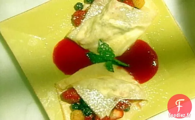 Crêpes aux Baies et à la Crème