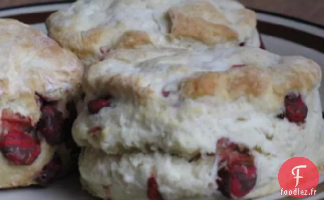 Scones aux Puces de Framboise