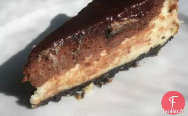 Gâteau au Fromage Au Chocolat et à la Framboise