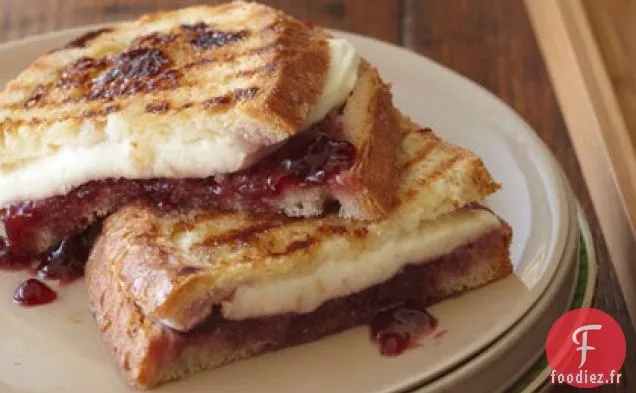 Panini à la Mozzarella, Framboise et Cassonade
