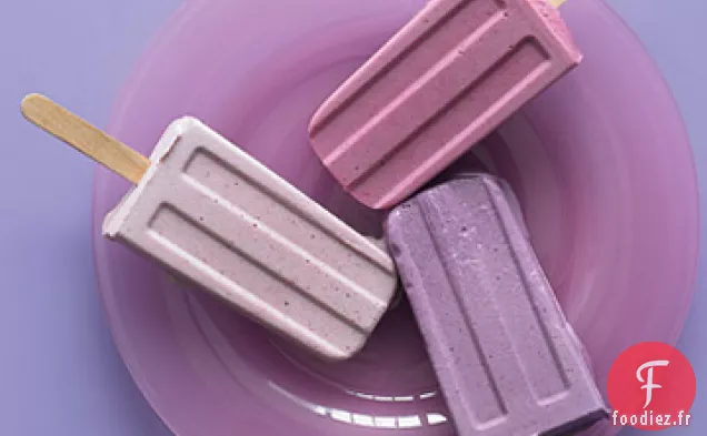 Crème Glacée et Pop de Baies Mélangées