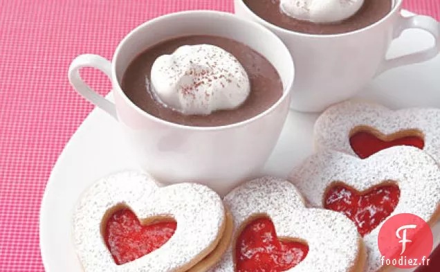 Biscuits au Cœur Linzer Framboise
