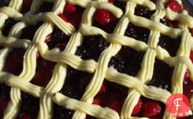 Tarte au Gâteau à la Crème Triple Berry