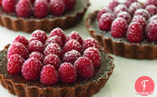Tartelettes au Chocolat et aux Framboises Ghirardelli®