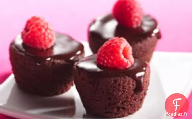 Bouchées De Brownie Garnies De Ganache