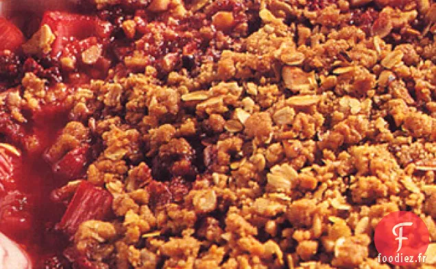 Croustillant à la Rhubarbe et à la Framboise