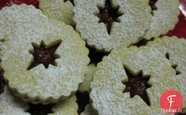 Biscuits Linzer à la Figue de Framboise (Diabétique)