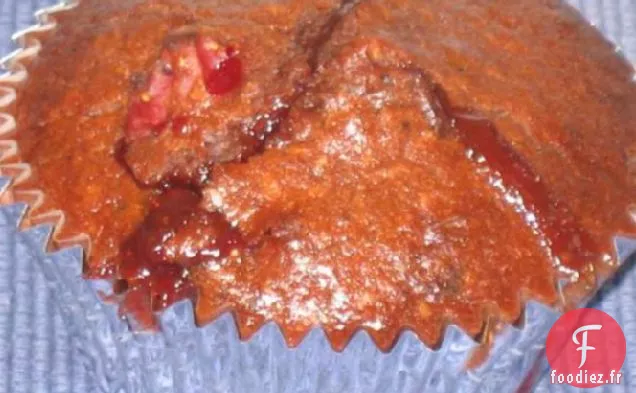 Muffins Au Chocolat Double aux Baies Éclatantes