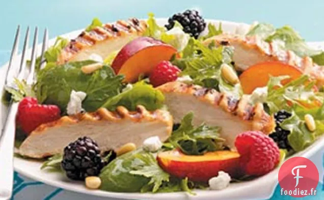 Poulet au Citron Vert sur des Légumes de Printemps fruités