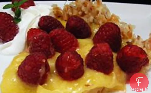 Tarte Framboise-Citron En Croûte de Noix De Coco Grillée