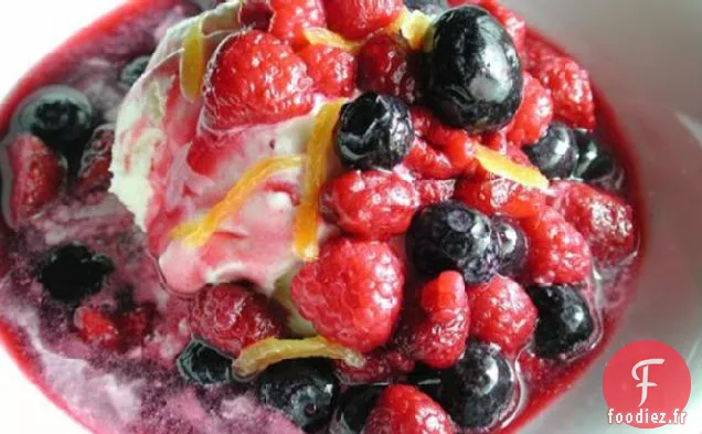 Baies À La Crème D'orange pour Chef Flower