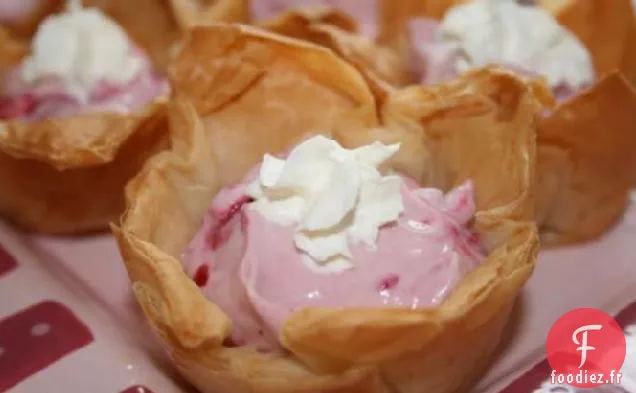 Tartes Phyllo aux Baies et à la Crème