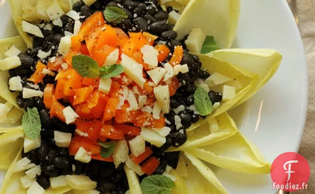 Haricots Noirs, Carottes Et Chicorée Blanche
