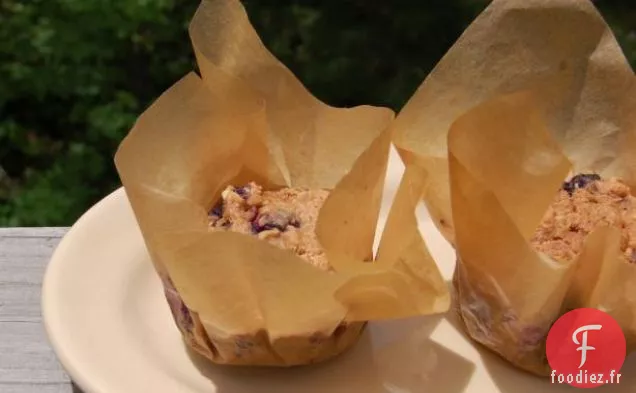 Crêpes Farcies aux Myrtilles et Compote de Rhubarbe