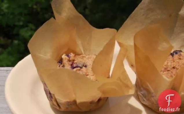 Muffins aux Myrtilles de Blé Entier