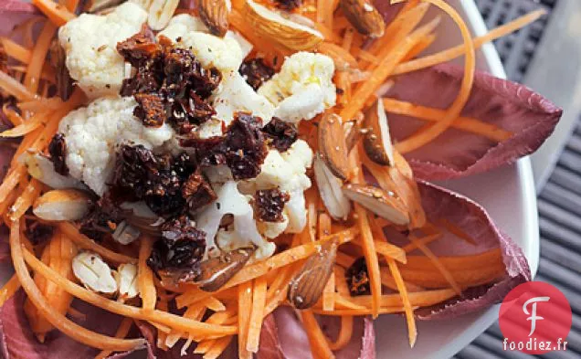 Chou-Fleur, Carottes Et Chicorée Rouge