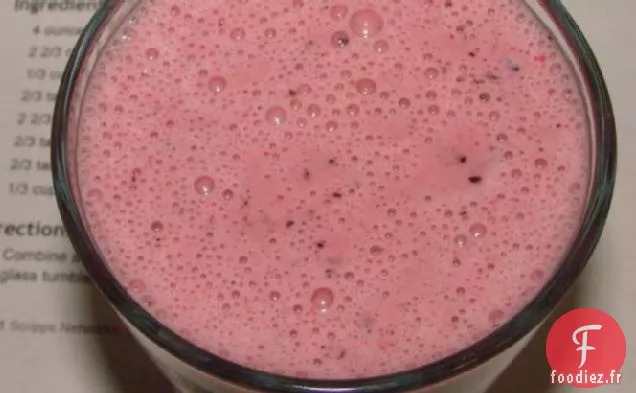 Smoothie au Petit déjeuner Rouge, Blanc et aux Myrtilles
