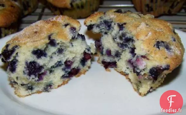 Les Énormes Muffins aux Myrtilles de Mimi
