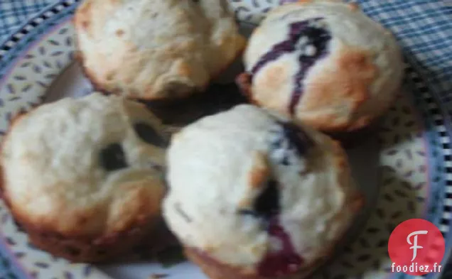 Muffins au Babeurre aux Myrtilles