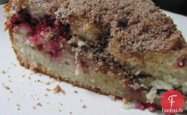 Gâteau au Café au Streusel aux Framboises au Beurre