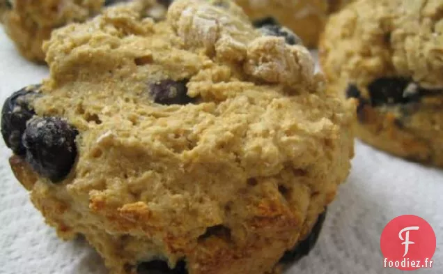 Muffins Aux Myrtilles De Blé Entier Sans Gras Et Sans Sucre