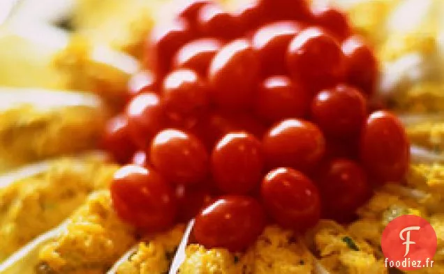 Lances D'Endives Belges Avec Salade De Crabe Au Curry