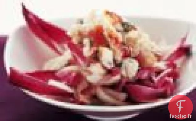 Salade d'Endives Belges Violettes et de Crabe