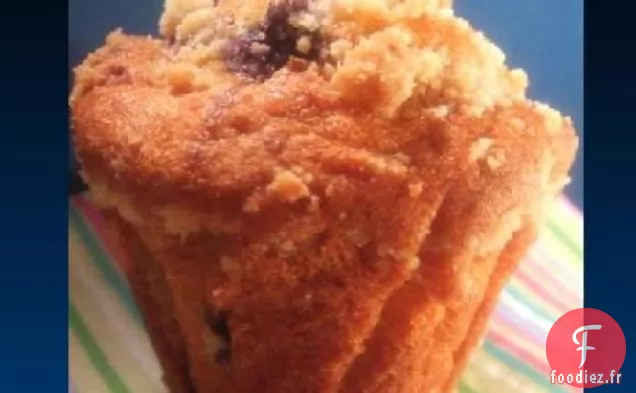 Muffins Aux Myrtilles Avec Garniture Streusel