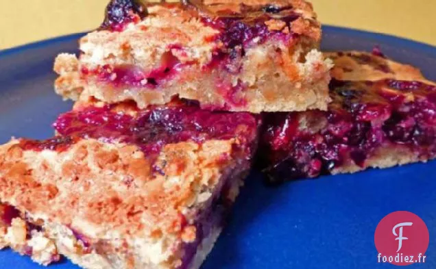 Chocolat Blanc Épicé - Brownies aux Myrtilles