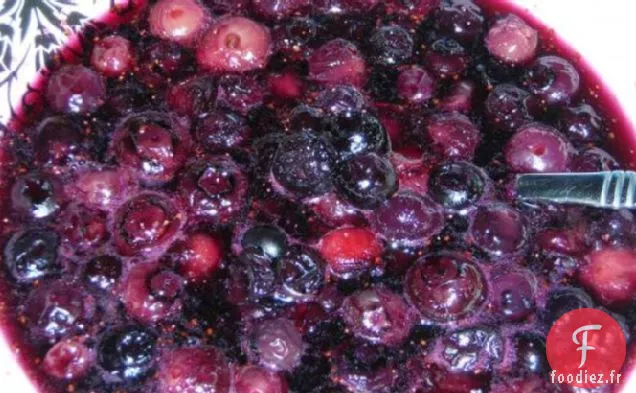 Sauce aux Bleuets et au Sirop d'Érable