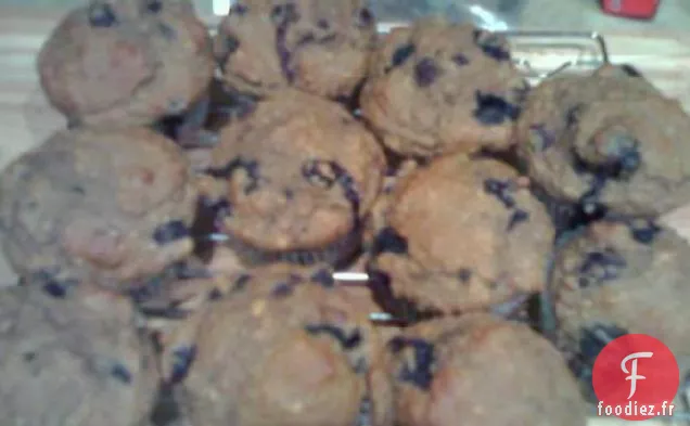 Muffins à l'Avoine aux Bleuets (Faible en sucre)