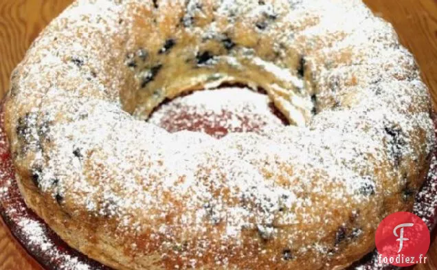 Gâteau Bundt aux Amandes et aux Myrtilles