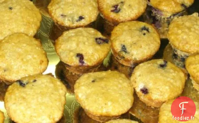 Muffins à l'Avoine aux Myrtilles