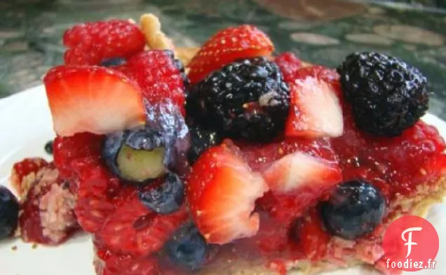 Tarte aux Baies Fraîches Glacées