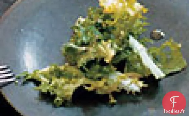Salade d'Endives et de Chicorée avec Vinaigrette à la Moutarde Granuleuse